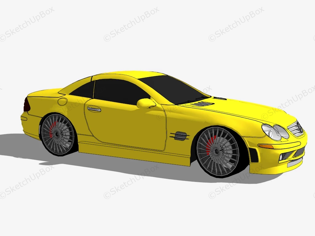Mercedes AMG SL 55 sketchup model preview - SketchupBox