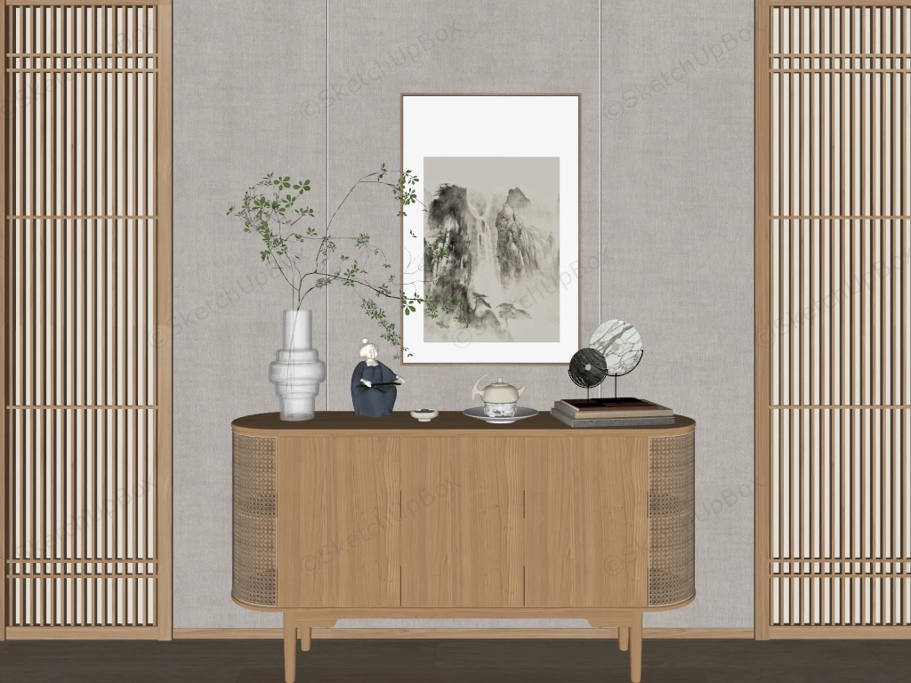 Entryway Accent Wall Idea sketchup model preview - SketchupBox