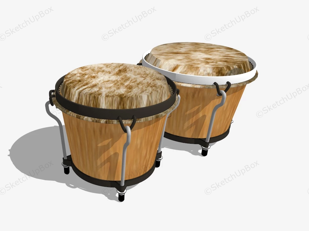 Bongo Drum sketchup model preview - SketchupBox