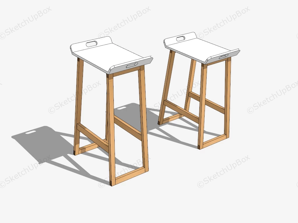 Saddle Seat Bar Stools sketchup model preview - SketchupBox