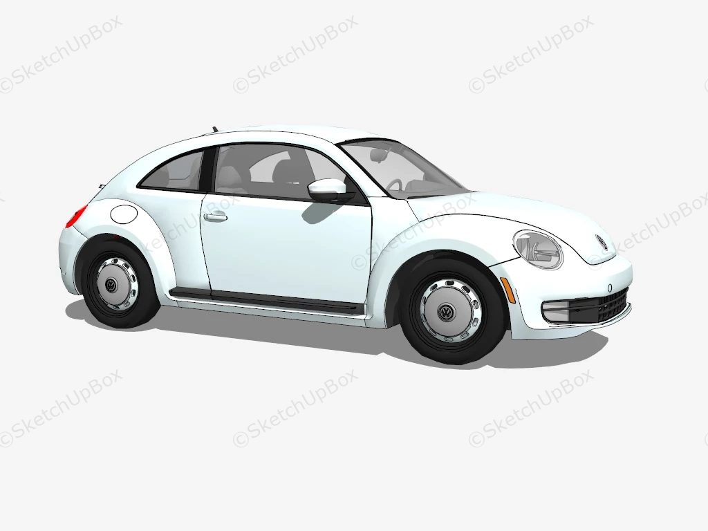 2013 Volkswagen Beetle sketchup model preview - SketchupBox