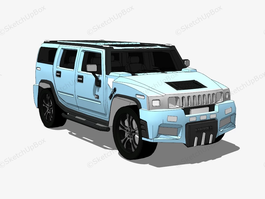 Hummer H2 sketchup model preview - SketchupBox