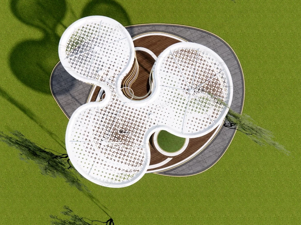 Beautiful Park Pergola sketchup model preview - SketchupBox