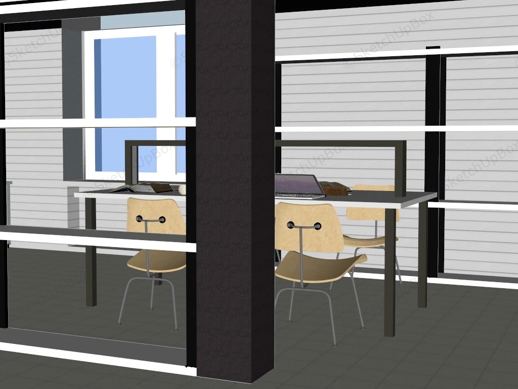 Office Training Room Design sketchup model preview - SketchupBox