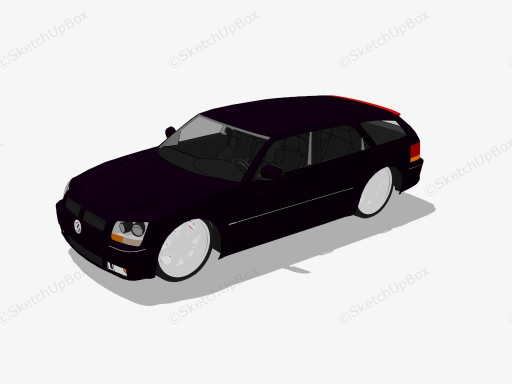 Volkswagen Golf Estate sketchup model preview - SketchupBox