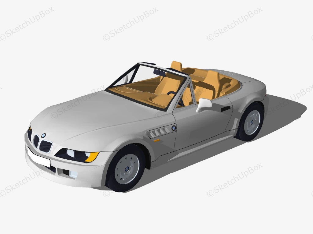 BMW Z3 Roadster sketchup model preview - SketchupBox