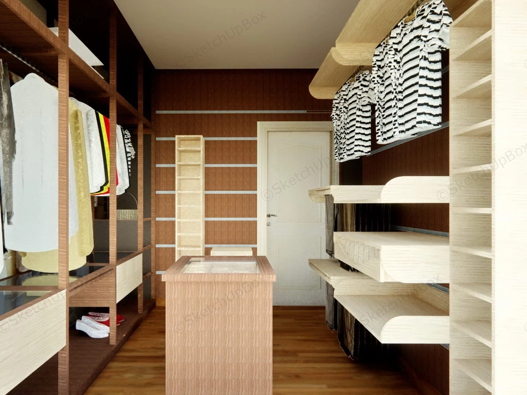 Small Dressing Room Design Idea sketchup model preview - SketchupBox