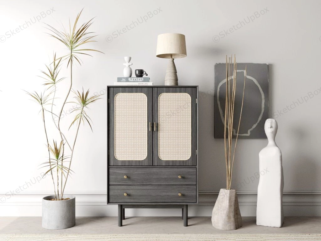 Wabi Sabi Sideboard Idea sketchup model preview - SketchupBox