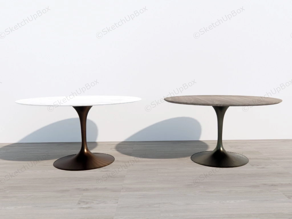 Tulip Dining Tables sketchup model preview - SketchupBox