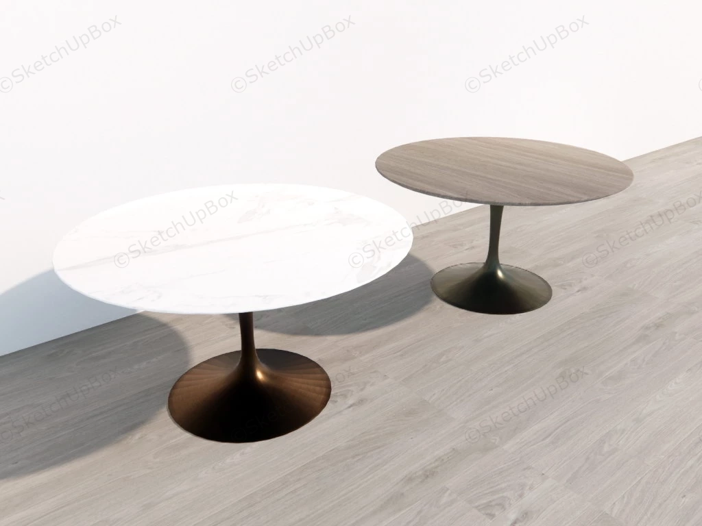 Tulip Dining Tables sketchup model preview - SketchupBox