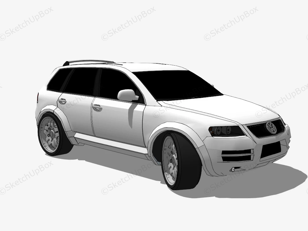 Volkswagen Touareg sketchup model preview - SketchupBox