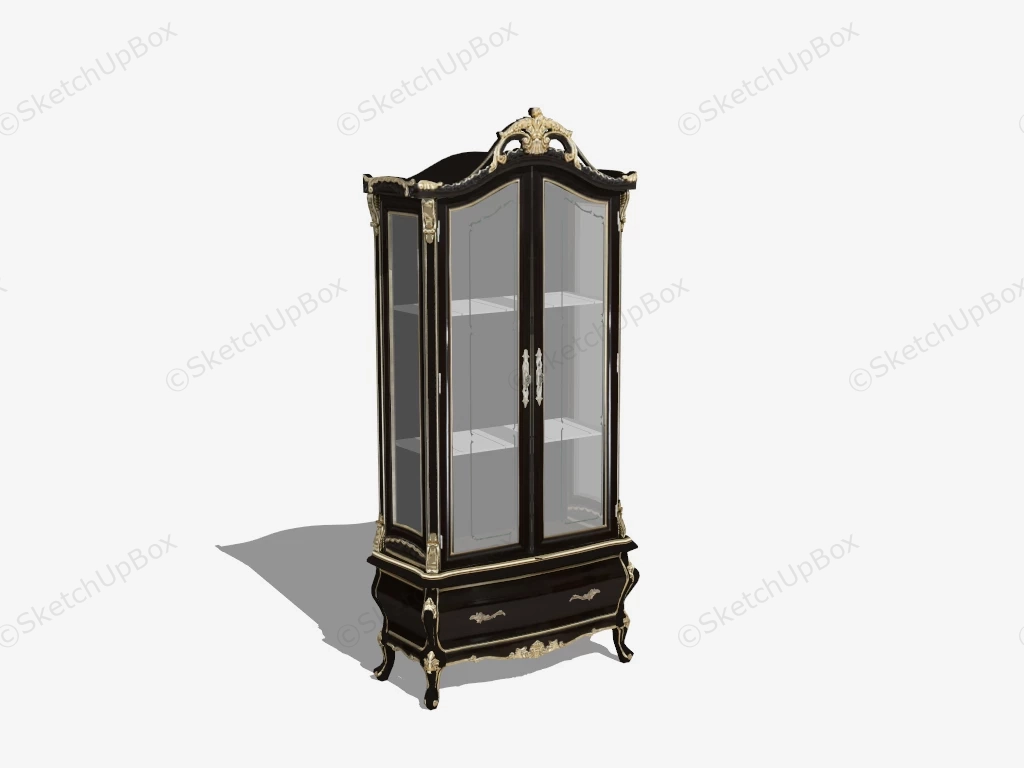 Victorian Style Cupboard sketchup model preview - SketchupBox