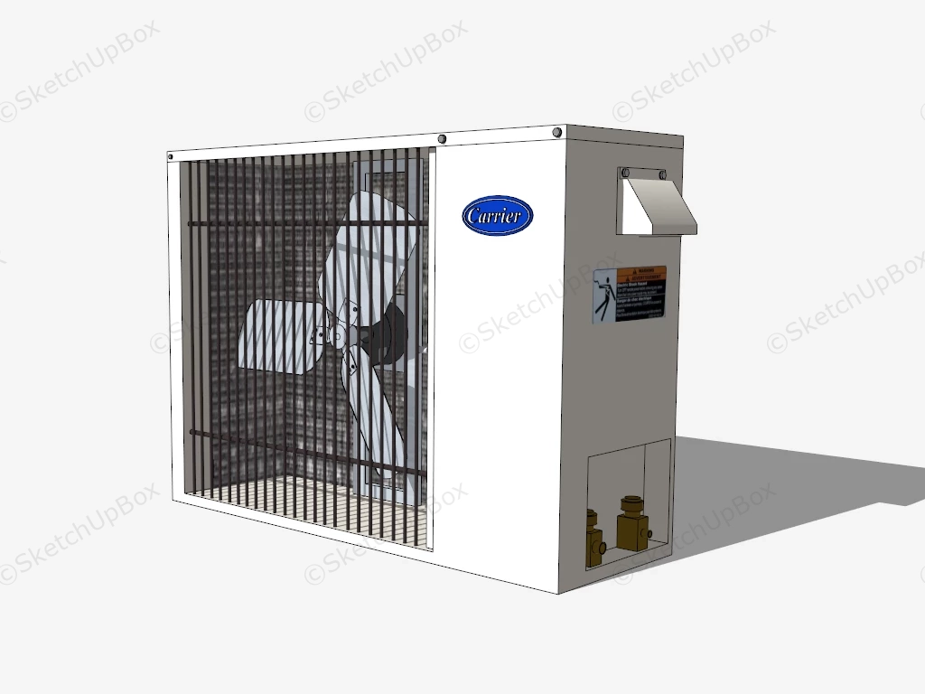 Carrier Outdoor Heat Pump Condenser sketchup model preview - SketchupBox