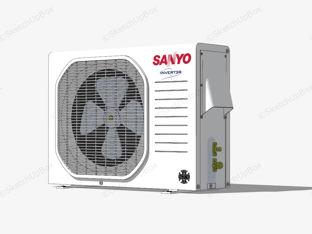 Sanyo Multi Split System Air Conditioner sketchup model preview - SketchupBox