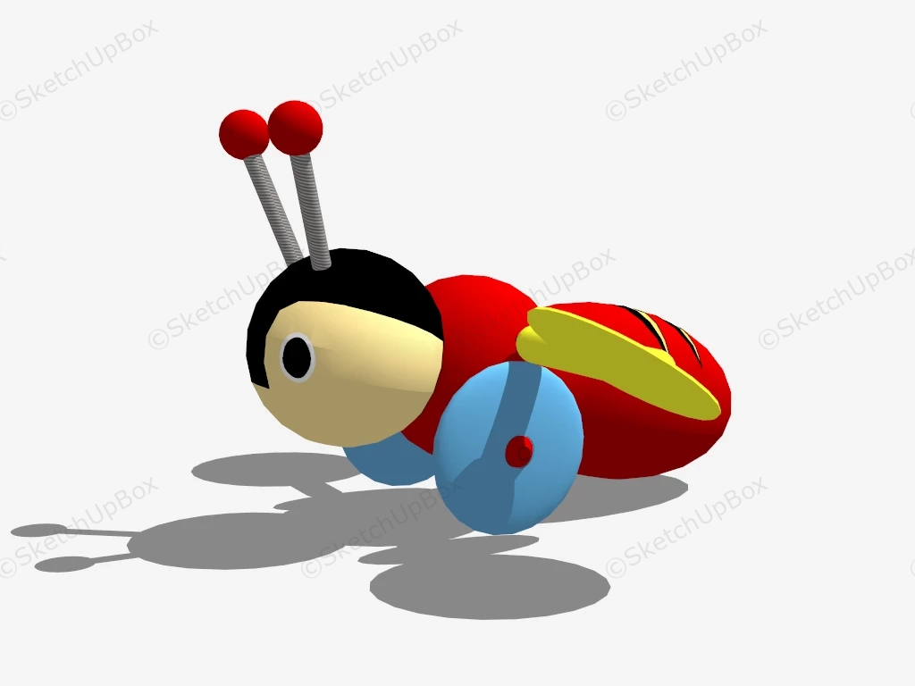 Buzzy Bee Toy sketchup model preview - SketchupBox
