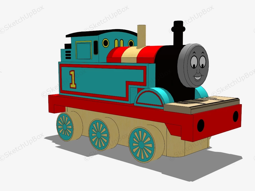 Thomas The Train Toy sketchup model preview - SketchupBox