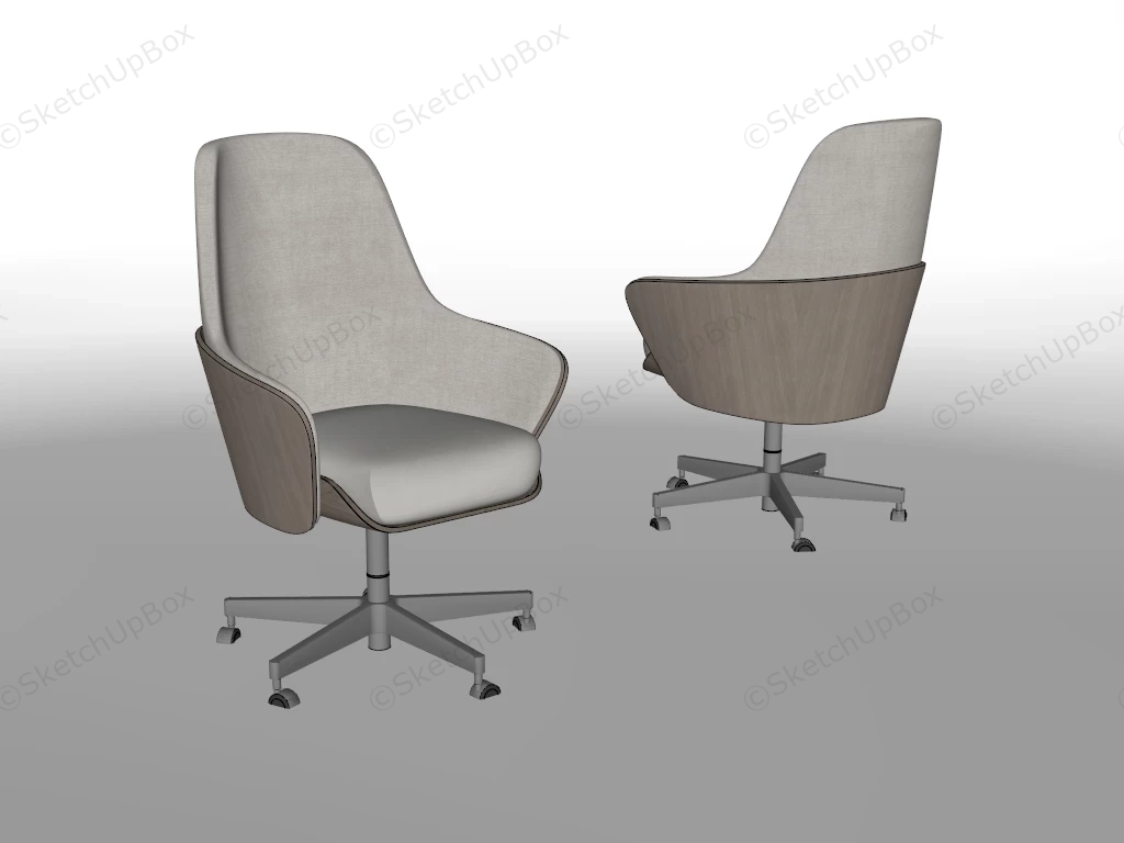Bucket Swivel Chair sketchup model preview - SketchupBox