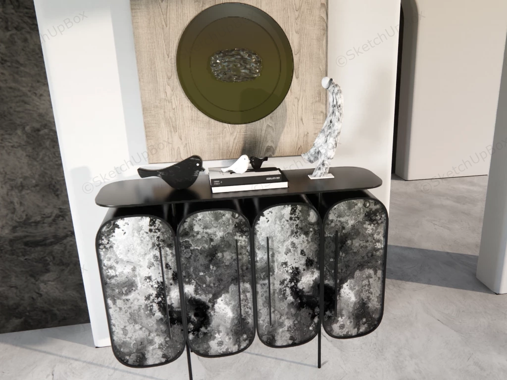 Entryway Accent Furniture Console Table Idea sketchup model preview - SketchupBox