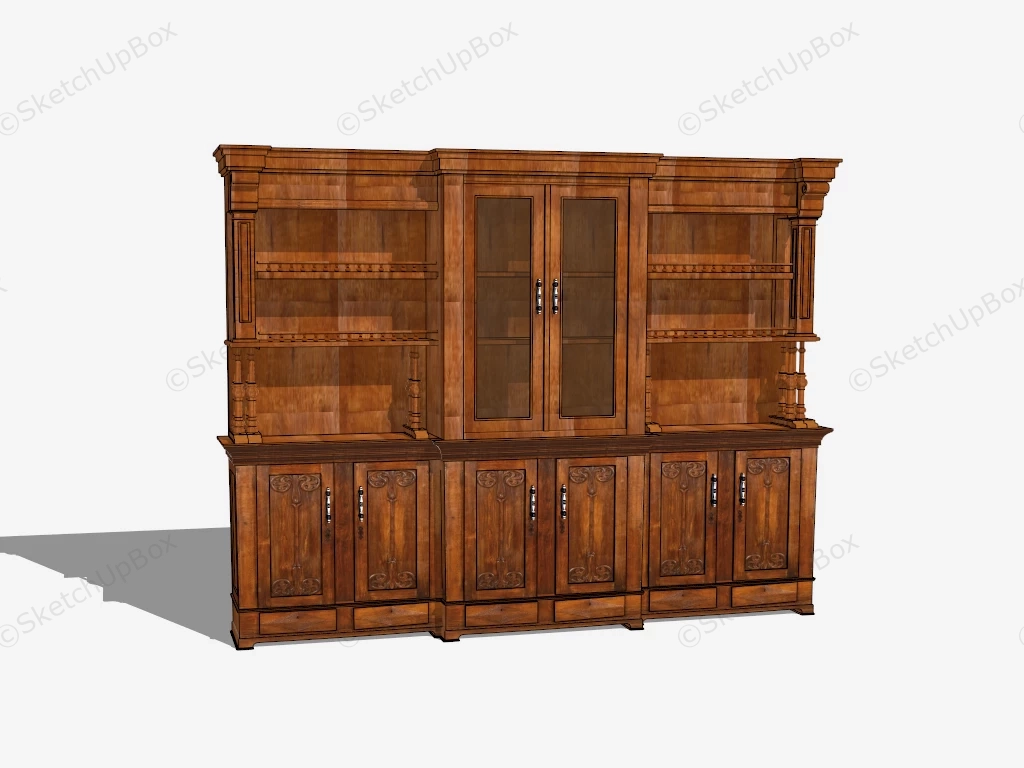 Vintage Storage Cupboard sketchup model preview - SketchupBox