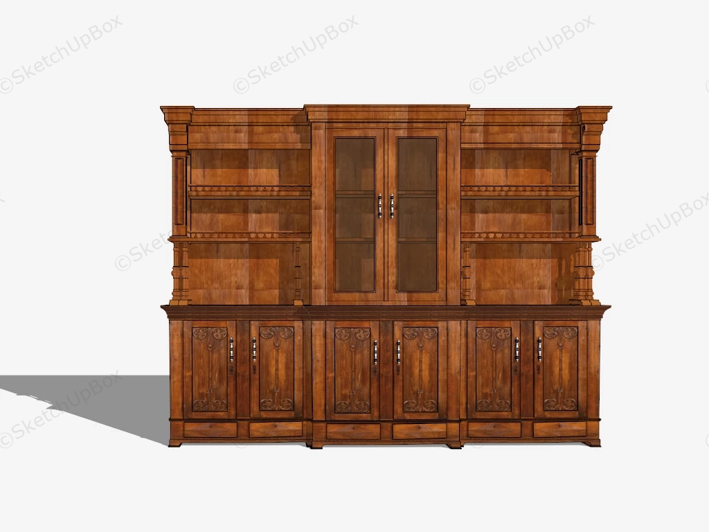 Vintage Storage Cupboard sketchup model preview - SketchupBox