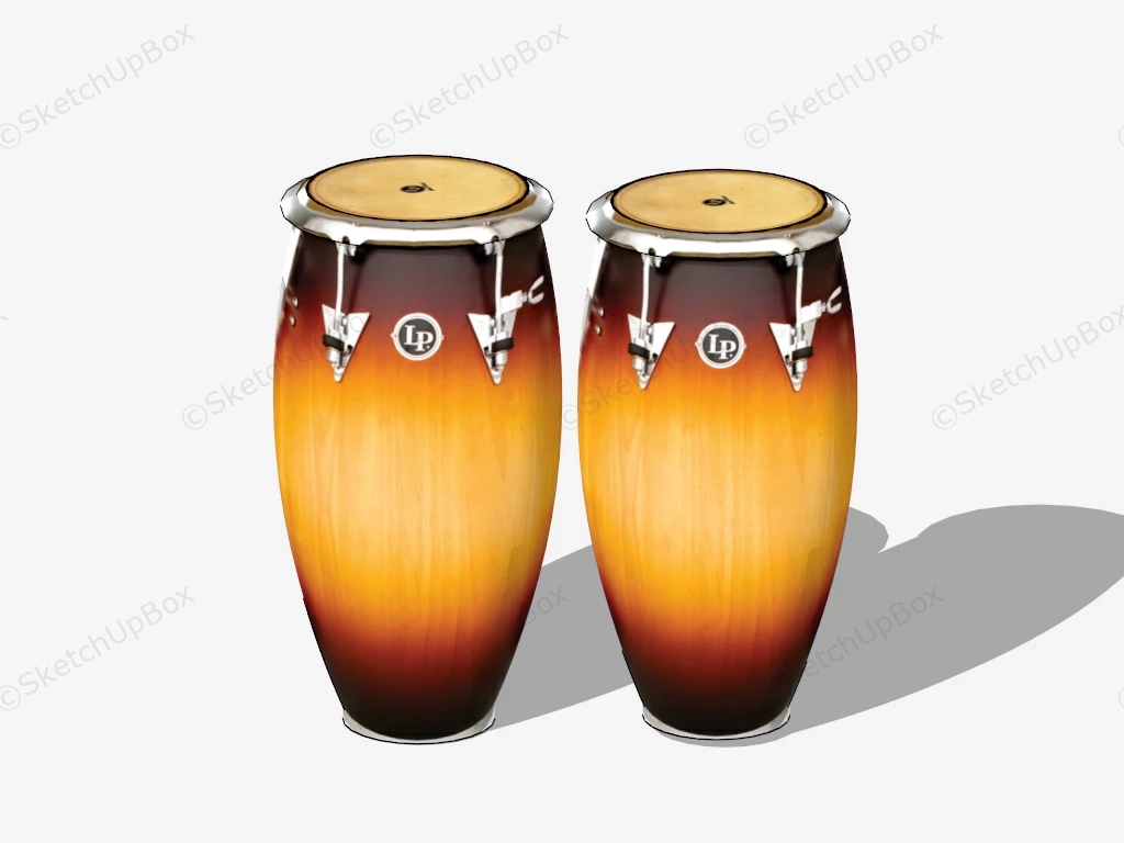 Latin Percussion Conga Drum sketchup model preview - SketchupBox