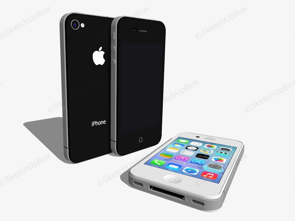 IPhone 4 sketchup model preview - SketchupBox