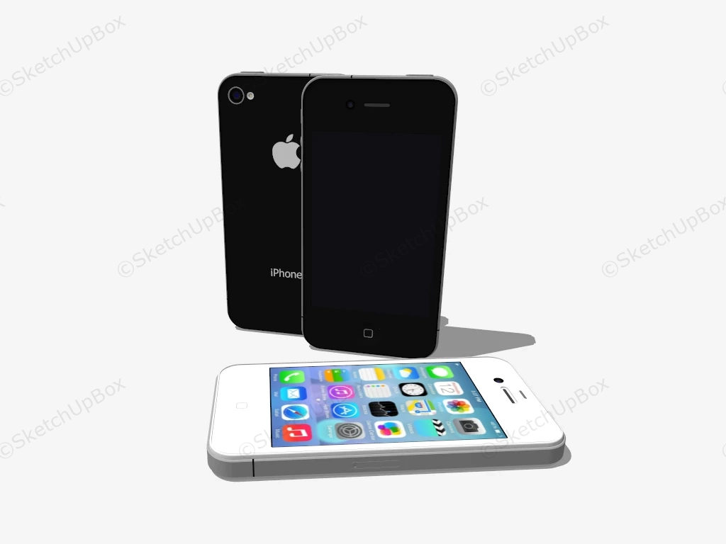 IPhone 4 sketchup model preview - SketchupBox