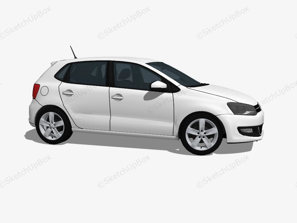 2010 Volkswagen Polo sketchup model preview - SketchupBox