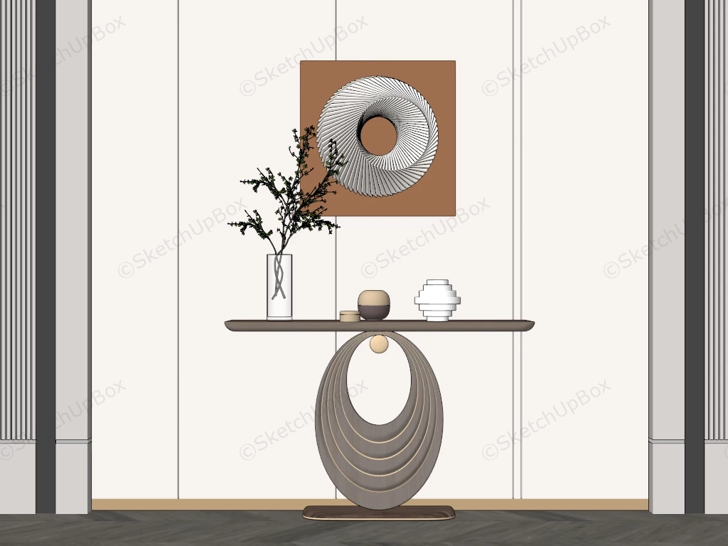 Entryway Accent Furniture Idea sketchup model preview - SketchupBox