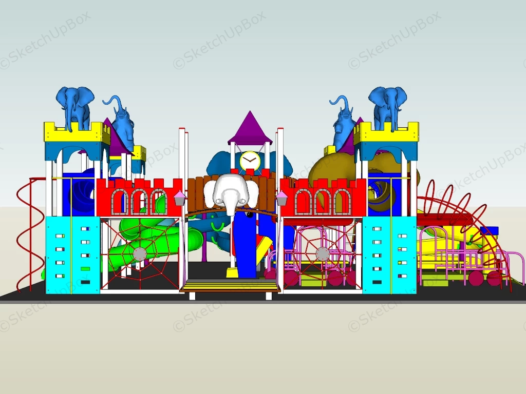 Elephant Playground sketchup model preview - SketchupBox