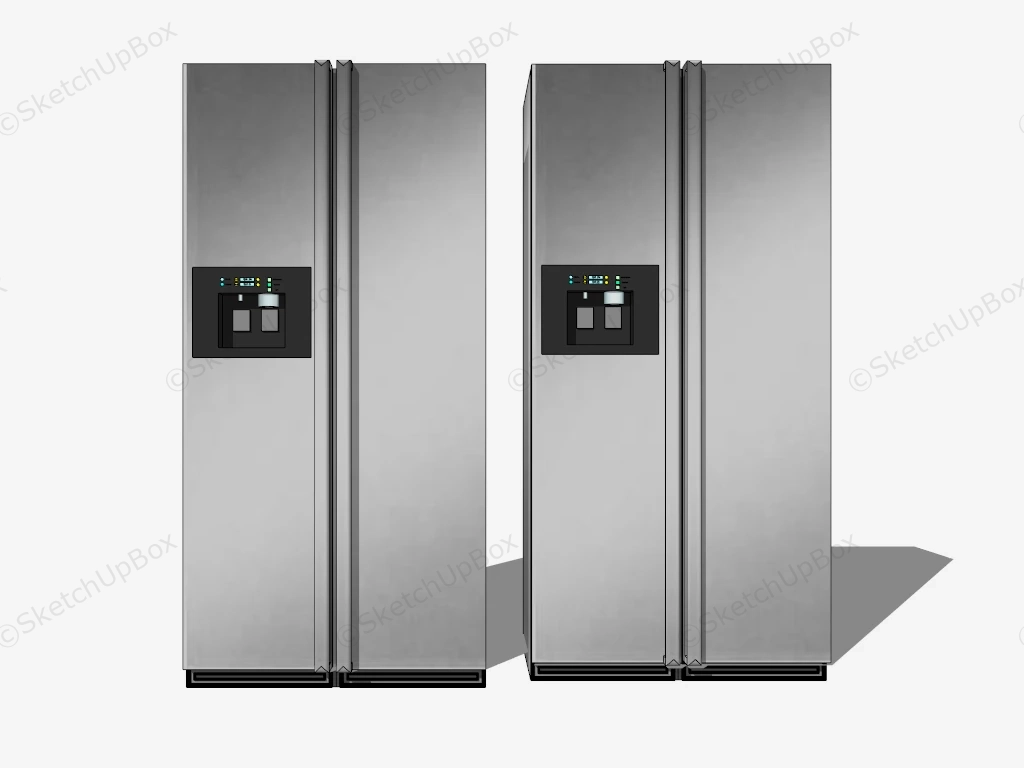 Stainless Steel Refrigerators sketchup model preview - SketchupBox
