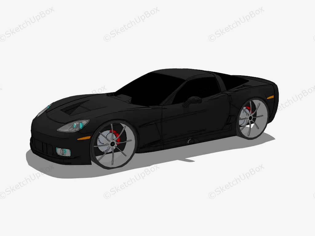 Chevrolet Corvette Z06 Lingenfelter Build sketchup model preview - SketchupBox