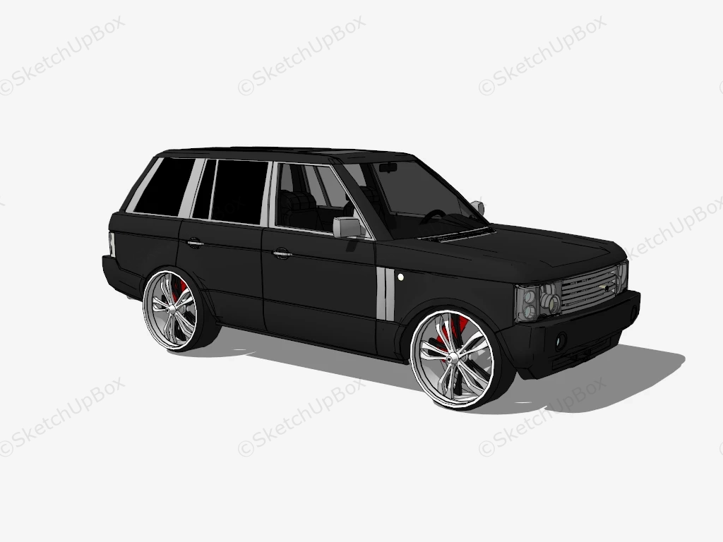 Range Rover Vogue sketchup model preview - SketchupBox