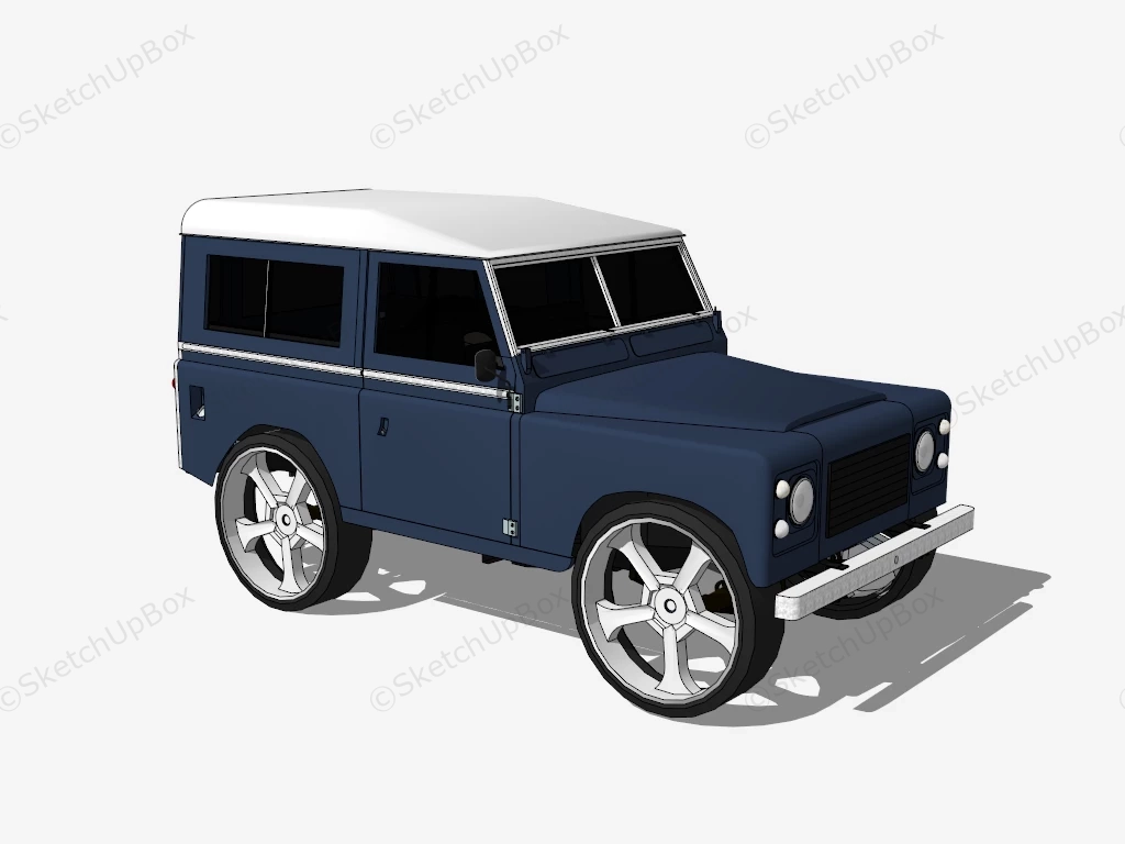 2015 Land Rover Defender 90 sketchup model preview - SketchupBox