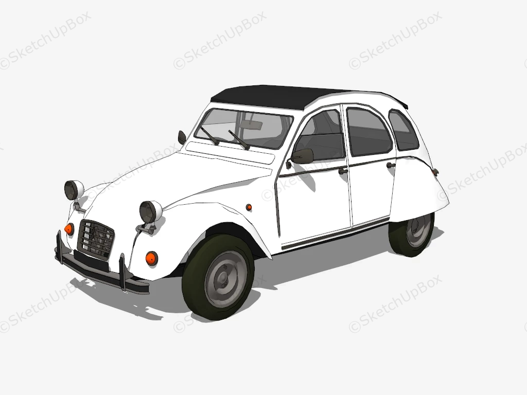 Citroën 3CV En Venta sketchup model preview - SketchupBox