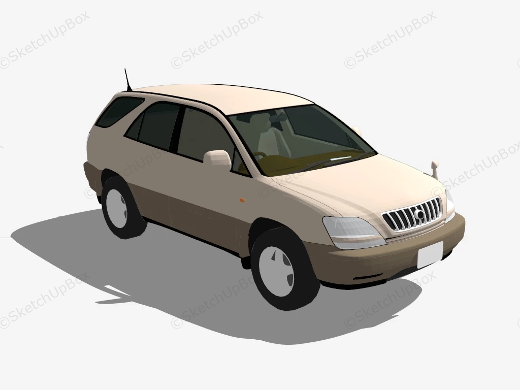 Toyota Harrier sketchup model preview - SketchupBox