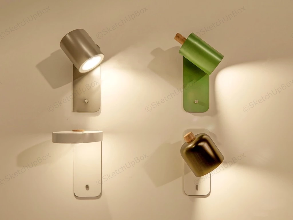 Minimalist Tube Sconces sketchup model preview - SketchupBox