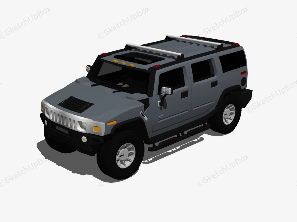 Hummer H2 Adventure Package sketchup model preview - SketchupBox