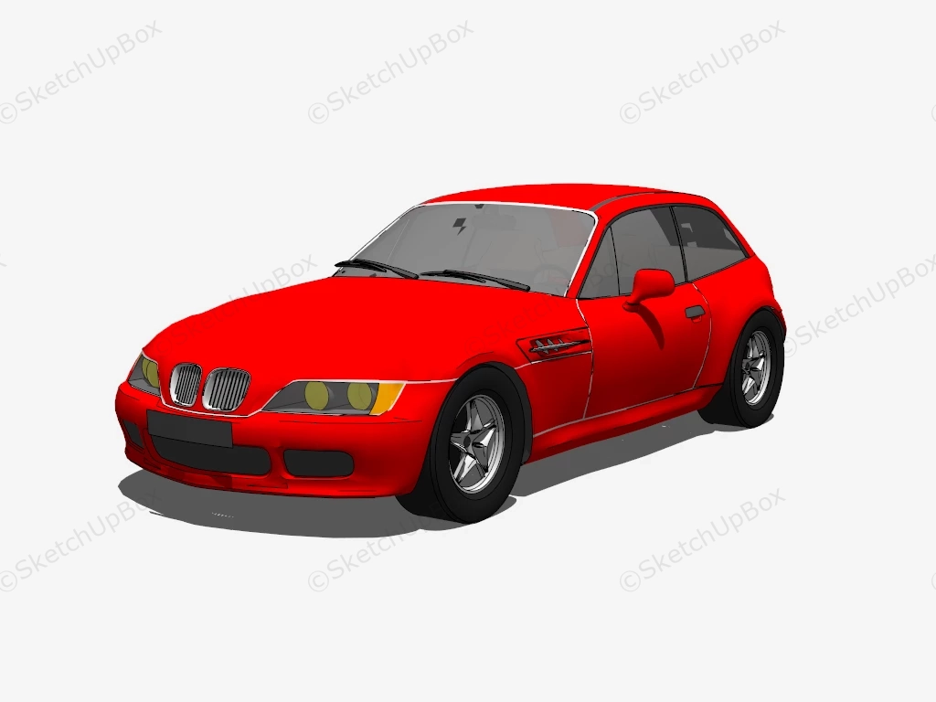 BMW Z3 Coupe sketchup model preview - SketchupBox