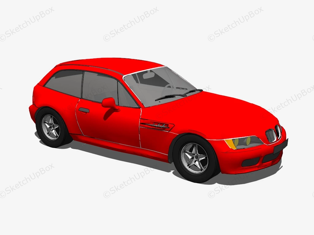 BMW Z3 Coupe sketchup model preview - SketchupBox