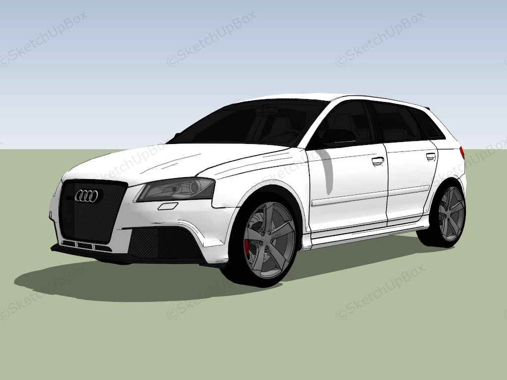 Audi RS 3 Sportback sketchup model preview - SketchupBox