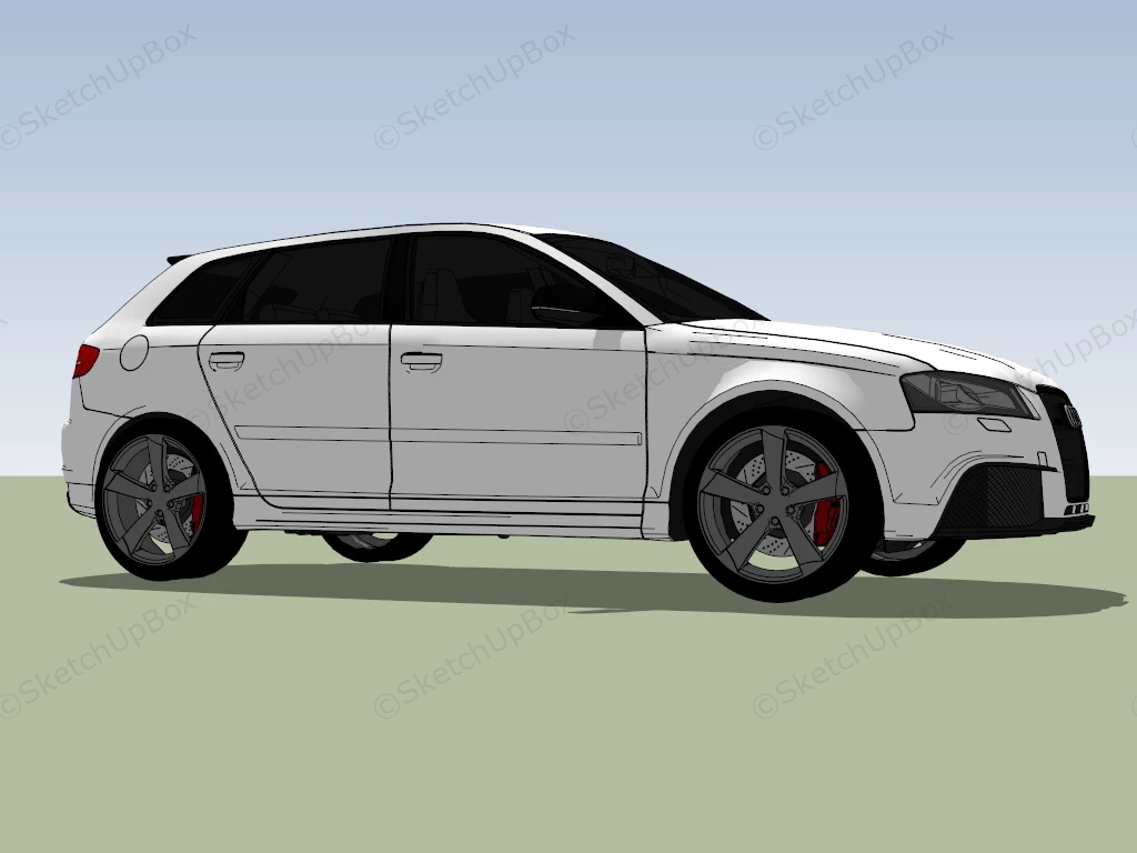 Audi RS 3 Sportback sketchup model preview - SketchupBox