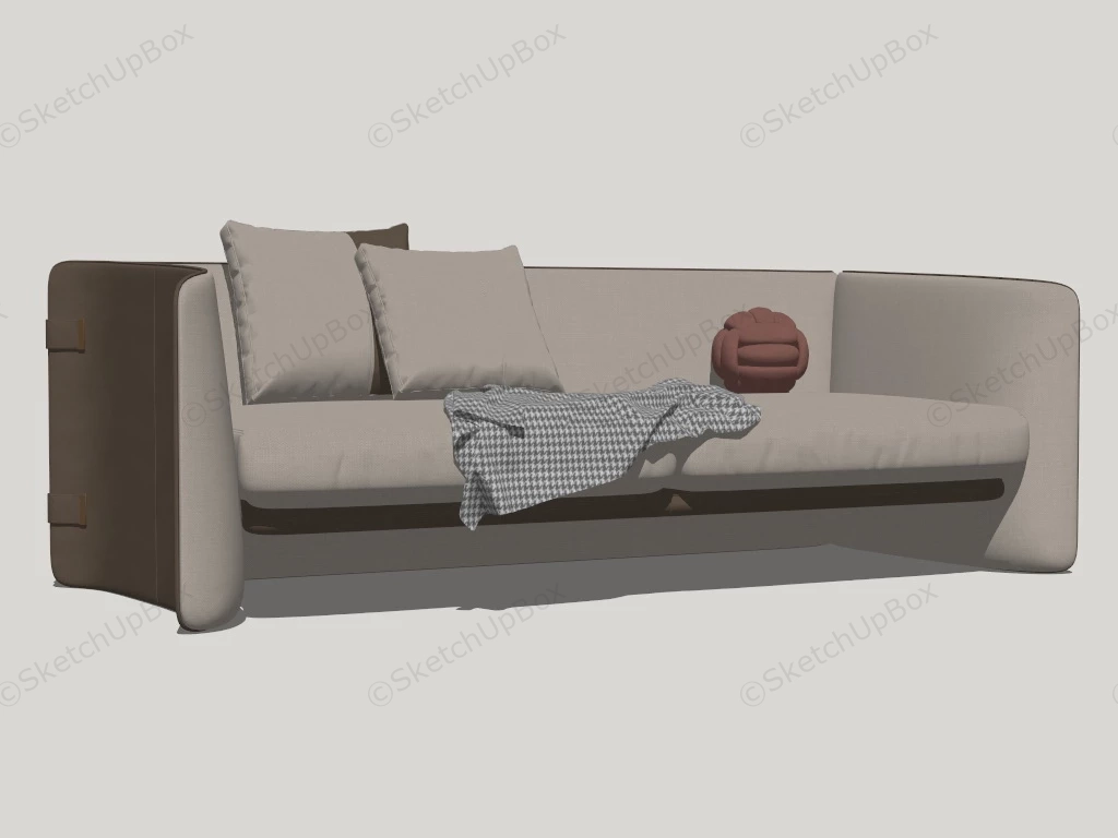 Comfy Loveseat sketchup model preview - SketchupBox