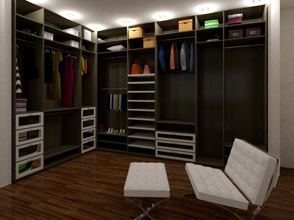 Dressing Room Closet sketchup model preview - SketchupBox