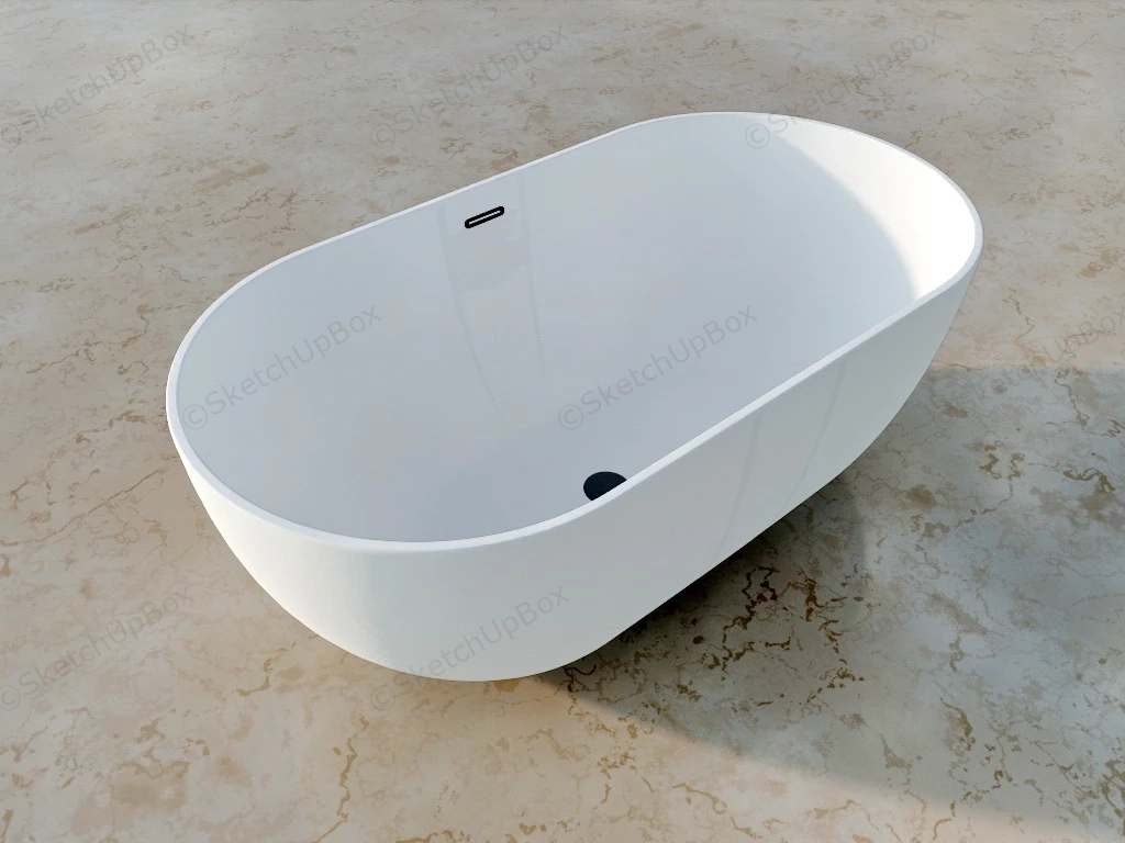 Stand Up Bathtub sketchup model preview - SketchupBox