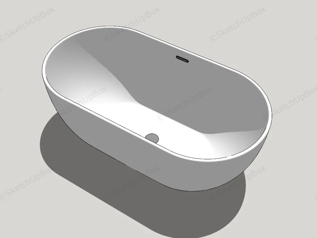 Stand Up Bathtub sketchup model preview - SketchupBox