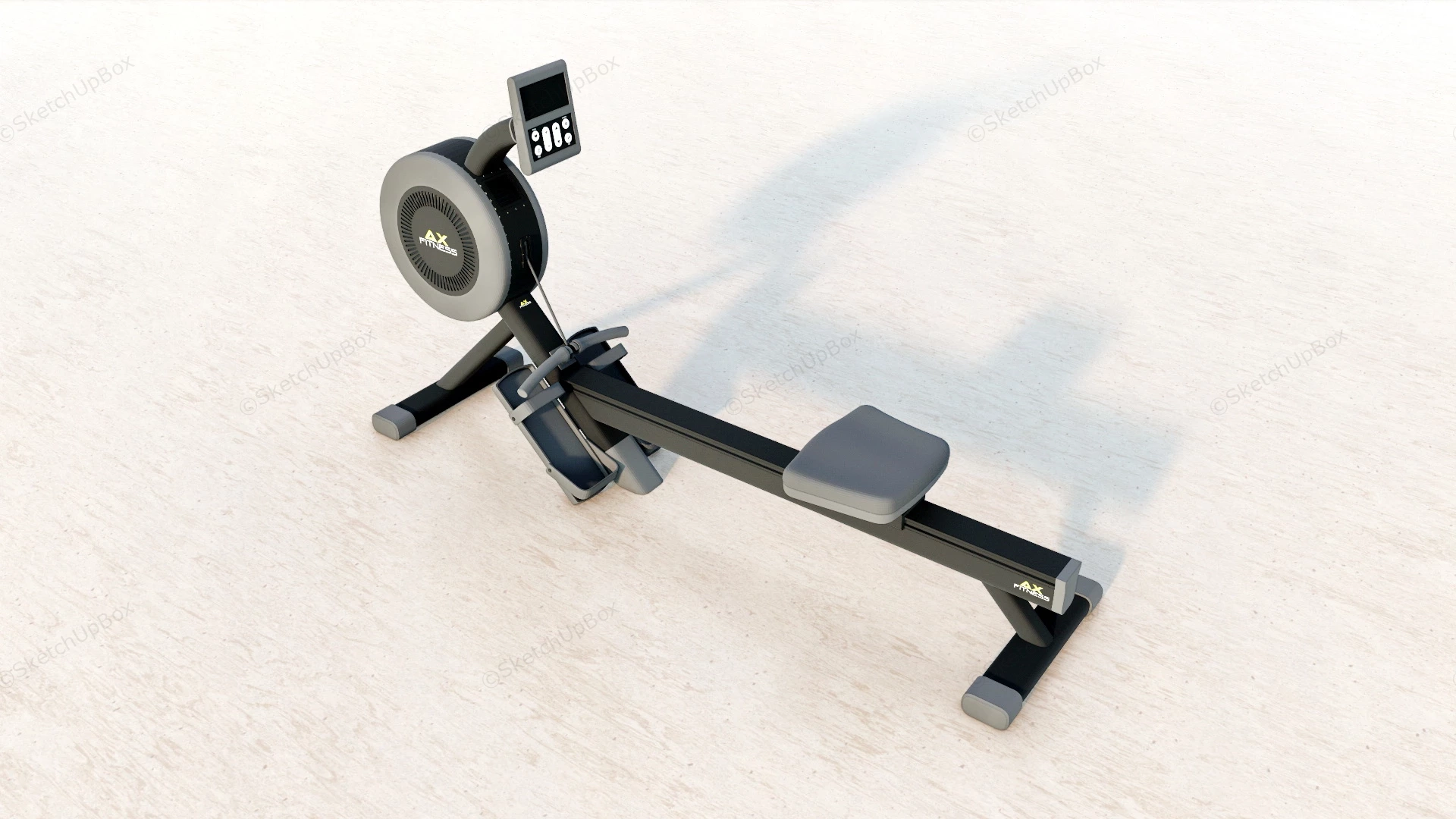 Indoor Rowing Machine sketchup model preview - SketchupBox