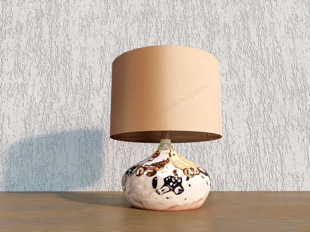 Porcelain Accent Table Lamp sketchup model preview - SketchupBox