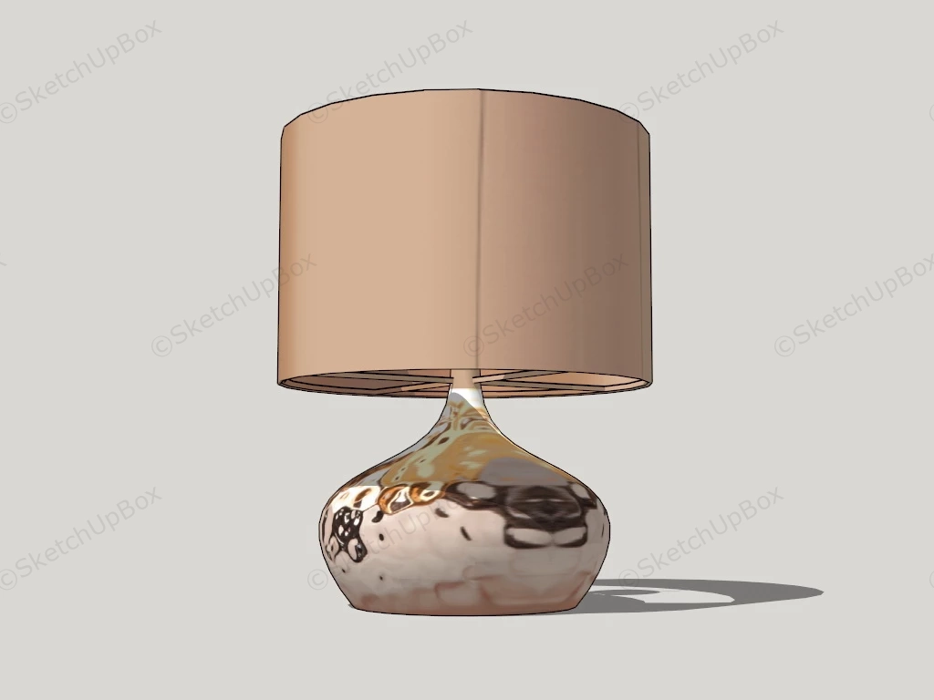 Porcelain Accent Table Lamp sketchup model preview - SketchupBox