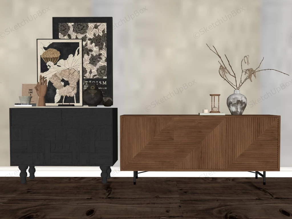 Decorative Accent Cabinets sketchup model preview - SketchupBox